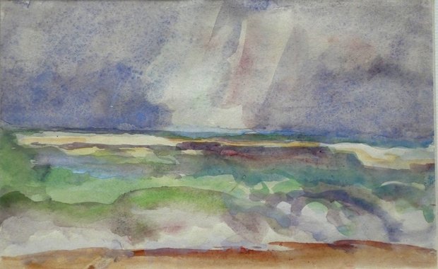 Mer démontée, 14 septembre, 1949, gouache