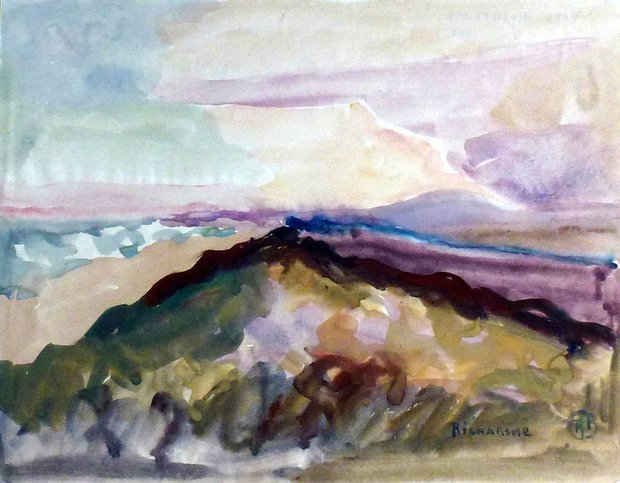 Vers Maguelone, 1948, gouache