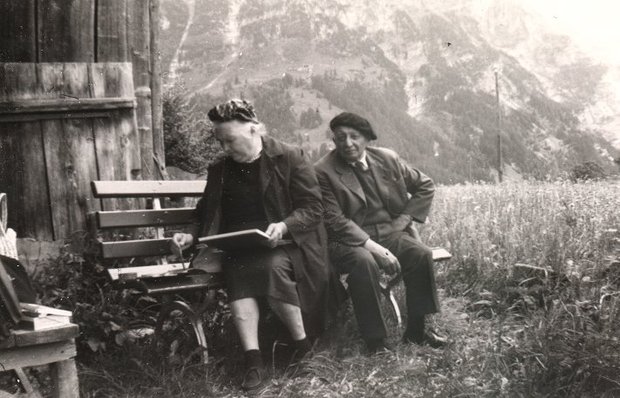 Richarme et Jean sur le motif, 1971, Savoie